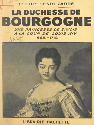cover image of La duchesse de Bourgogne